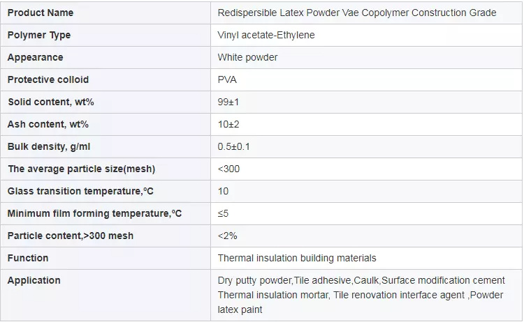 Construction Chemicals Eva Powder Tile Adhesive Mo2